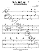 Deck The Hall piano sheet music cover